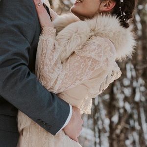 VINTAGE FOX TAIL FUR COLLAR STOLE scarf